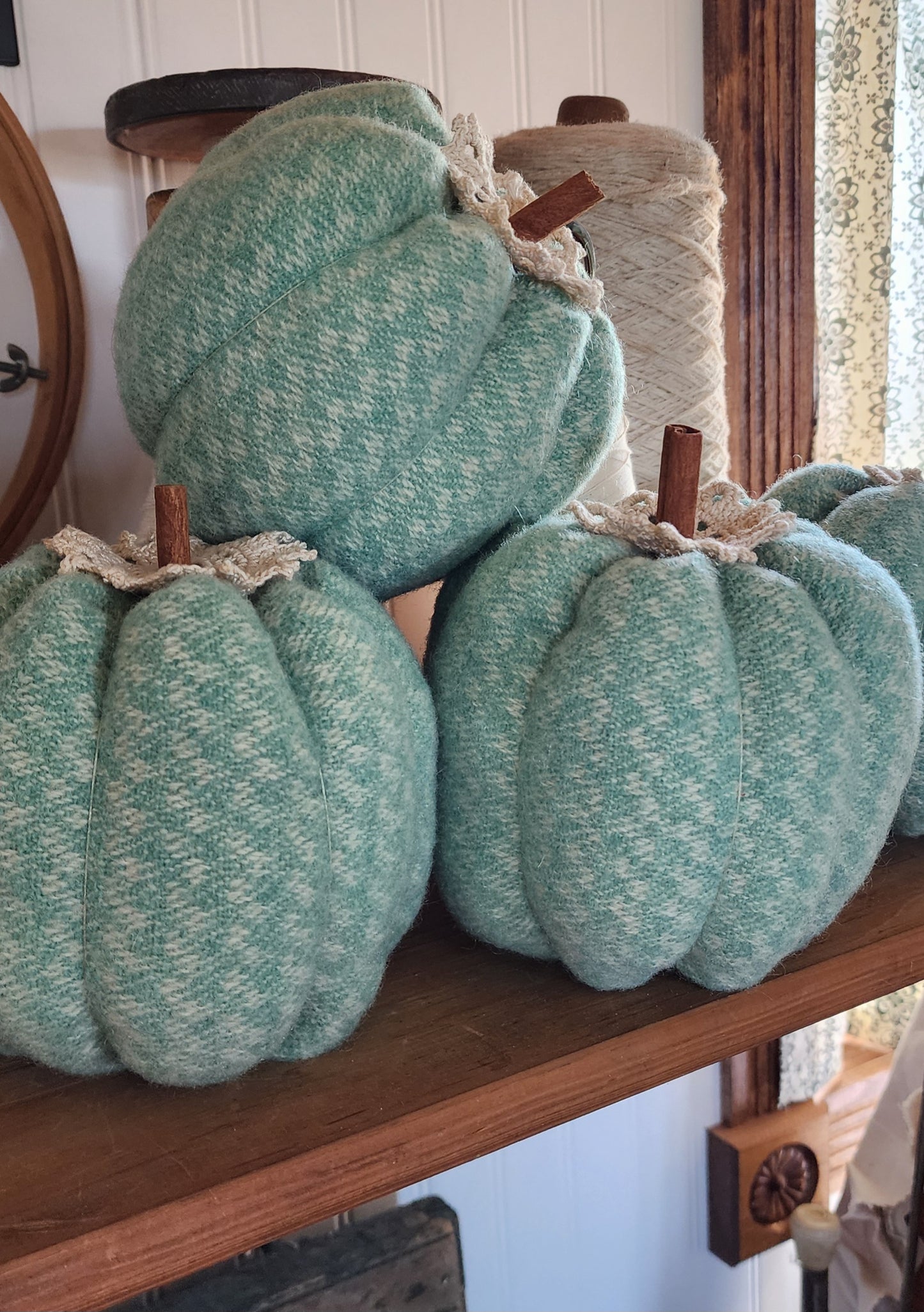 Vintage Wool Pumpkin