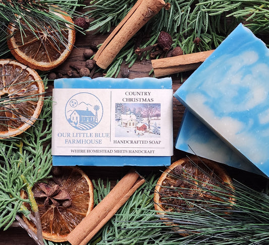 Country Christmas Handmade Soap