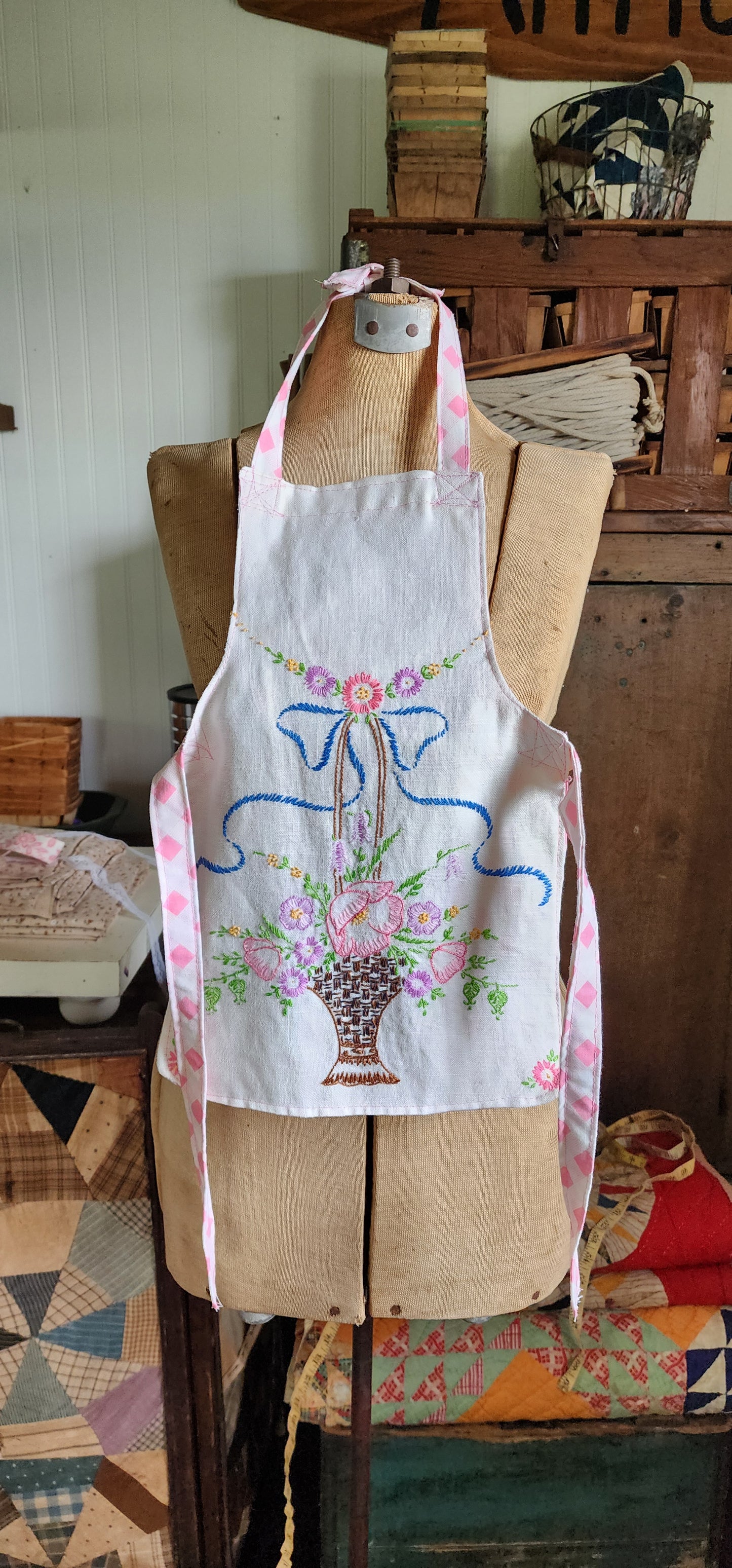 Grandma's Vintage Linen Children's Apron