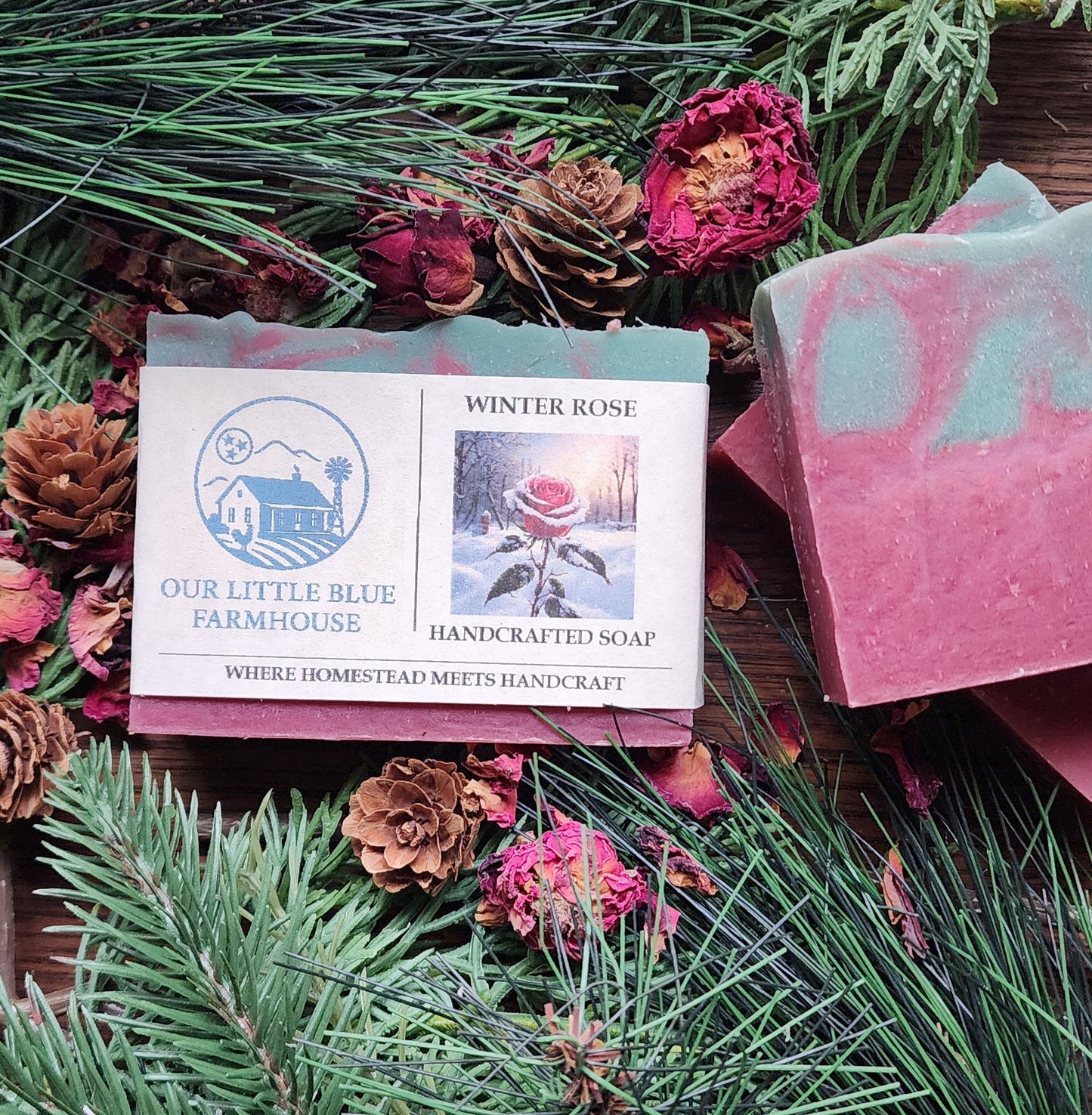 Winter Rose Handmade Soap