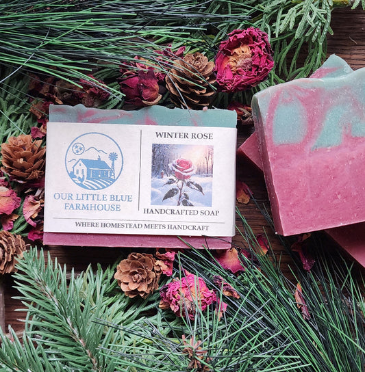 Winter Rose Handmade Soap