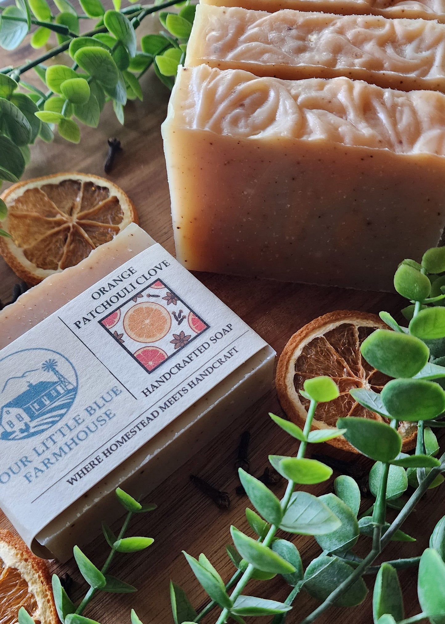 Orange Patchouli Clove Handmade Soap