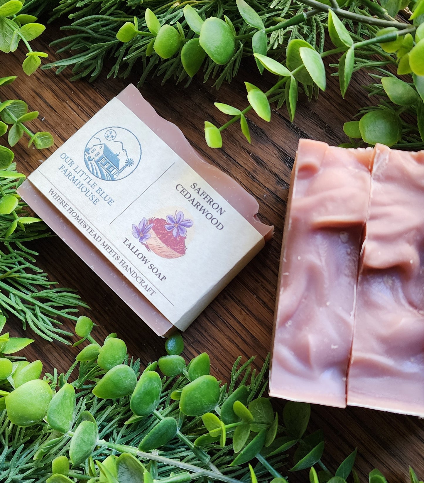 Saffron Cedarwood Tallow Soap