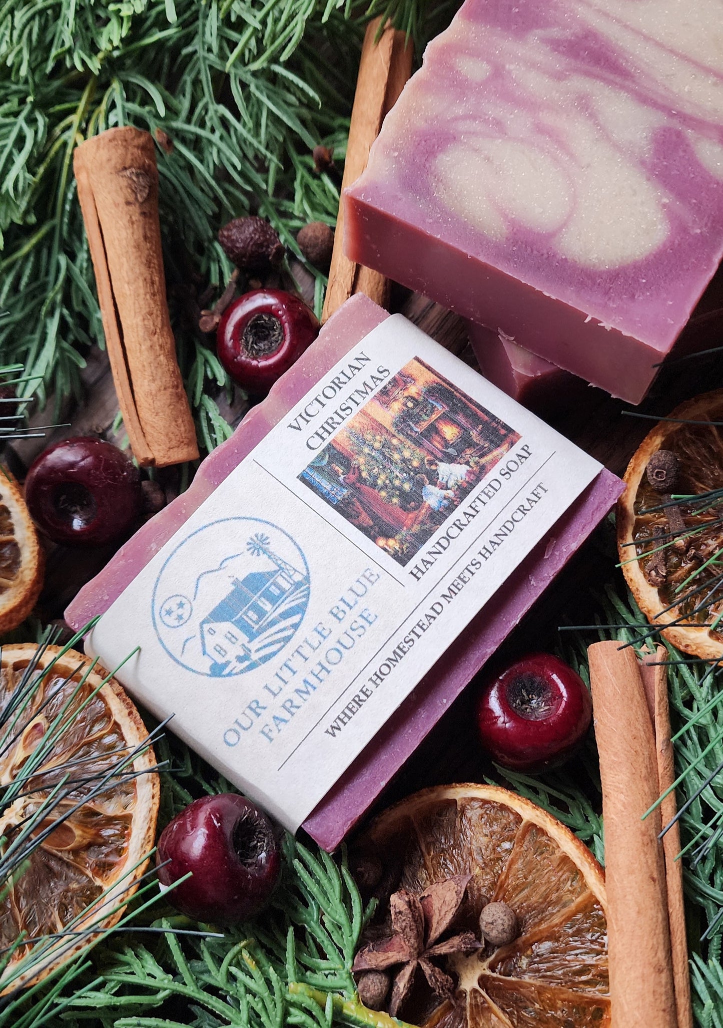 Victorian Christmas Handmade Soap