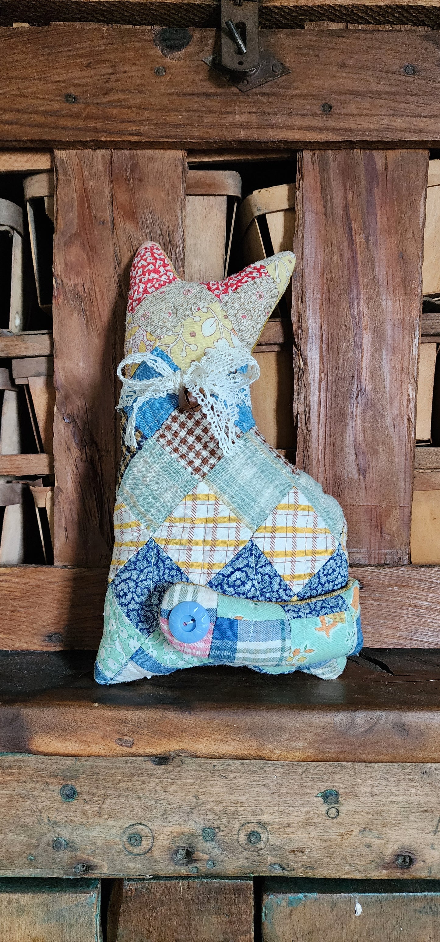 Vintage Quilt Country Cat