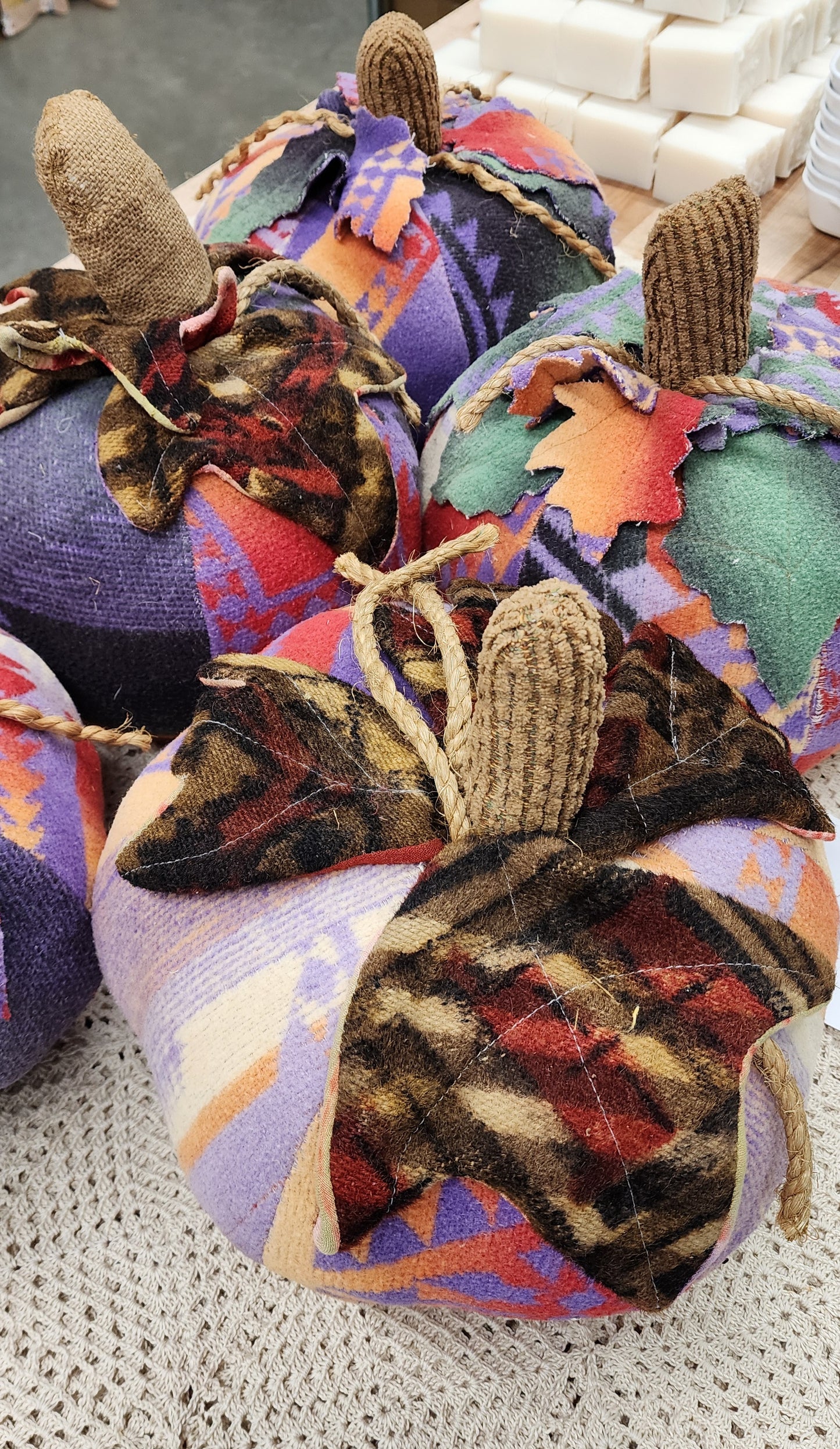 Grandma's Vintage Linen Pumpkin - Lot D