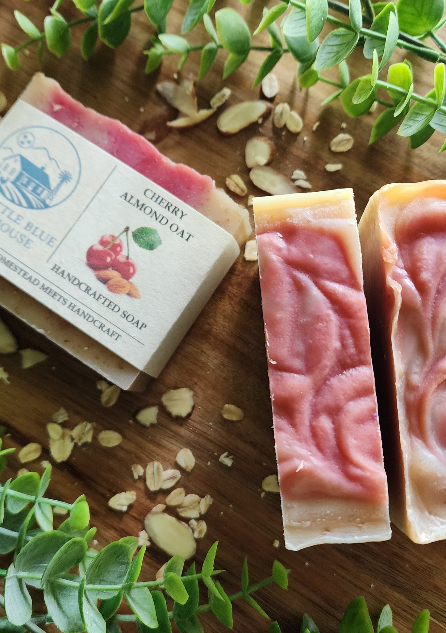 Cherry Almond Oat Handmade Soap