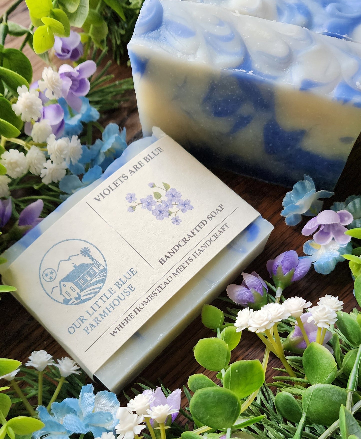 Violets are Blue Handmade Soap