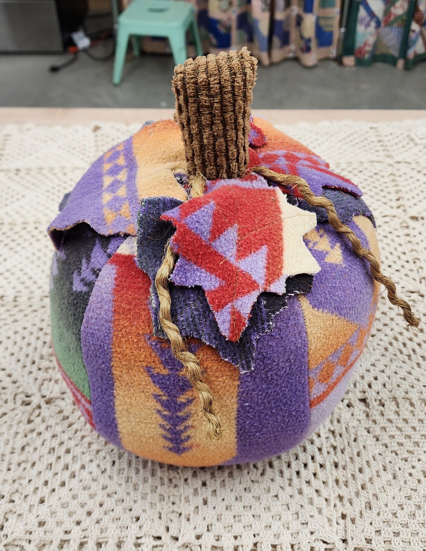 Grandma's Vintage Linen Pumpkin