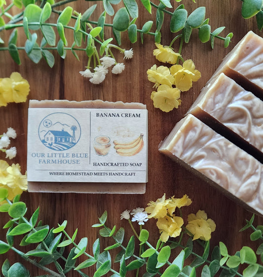 Banana Cream Handmade Soap