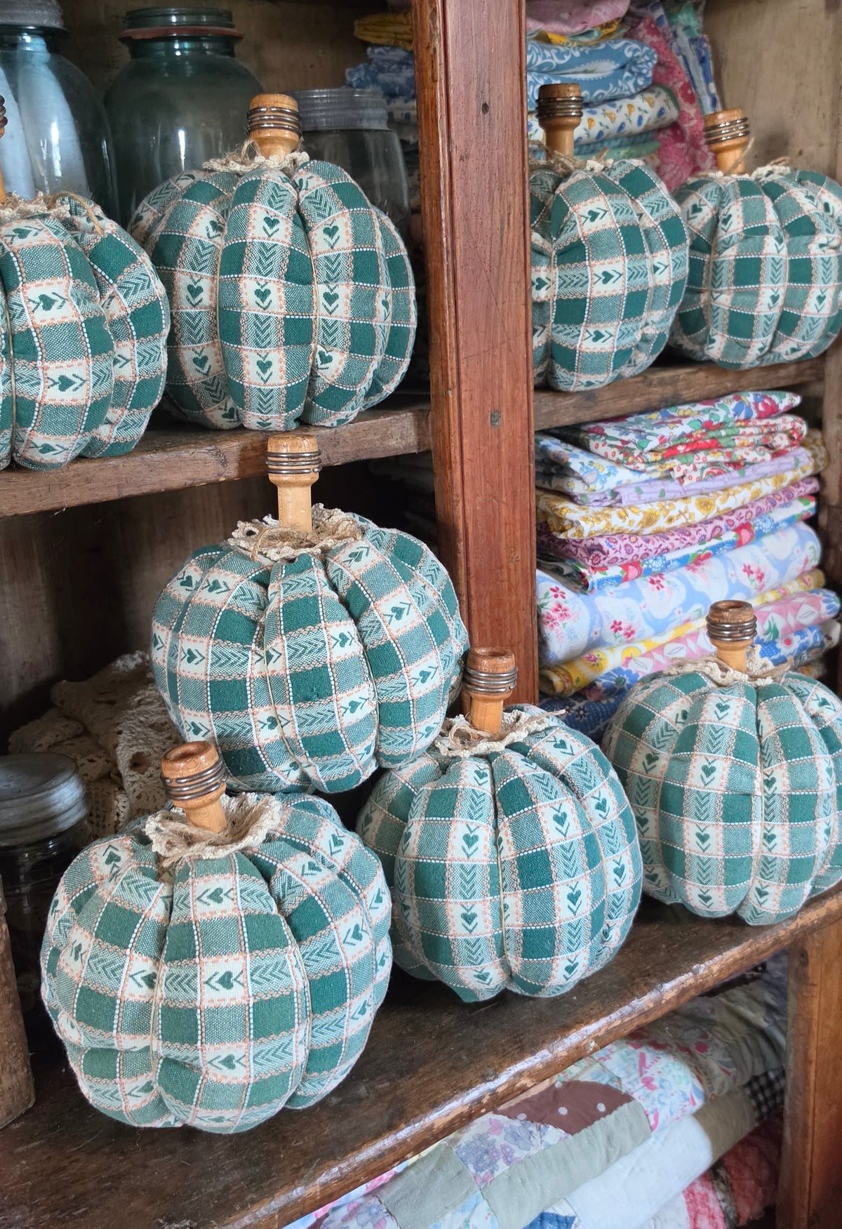 Vintage Linen Pumpkin