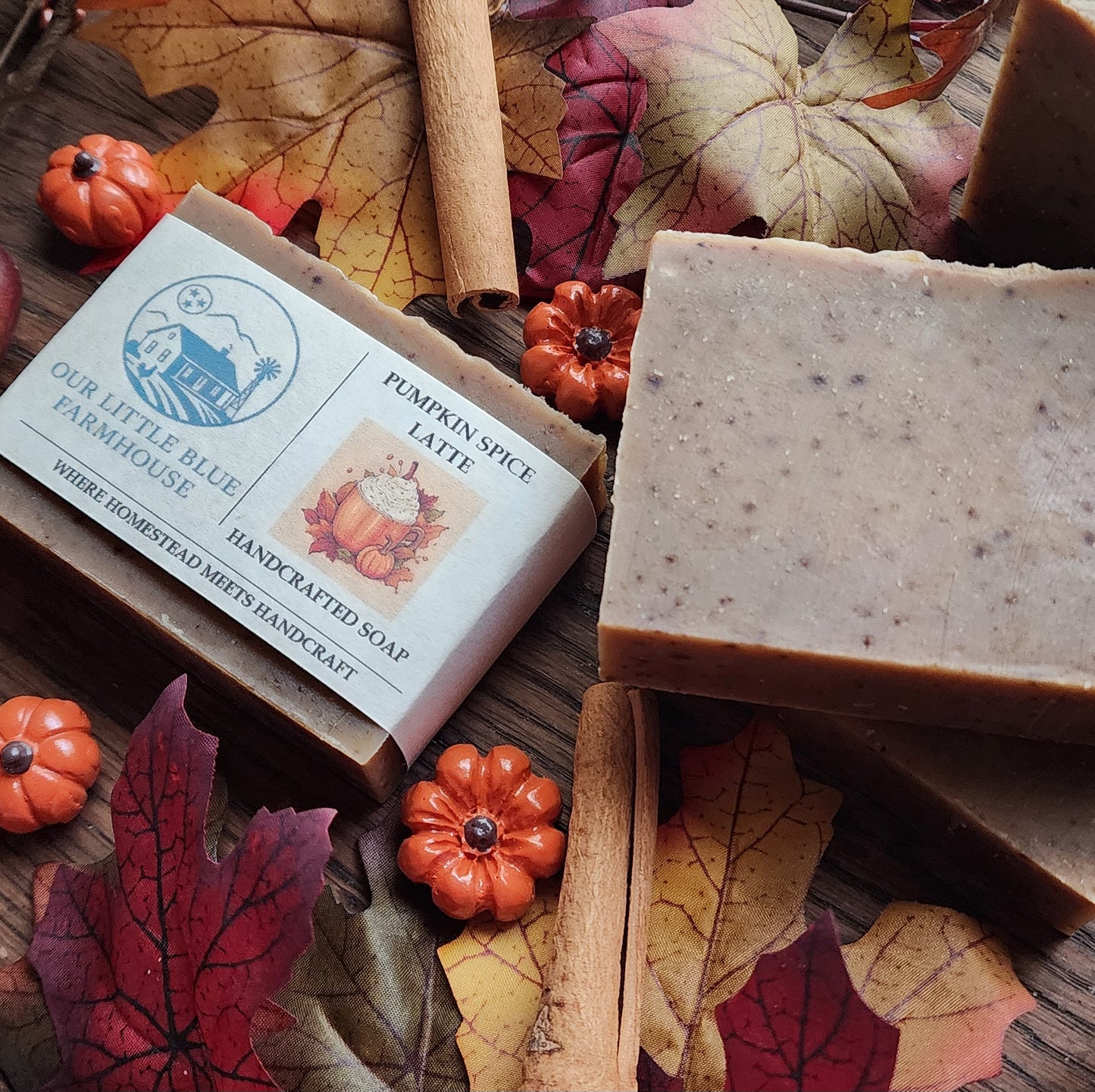Pumpkin Spice Latte Farmhouse Handmade Soap