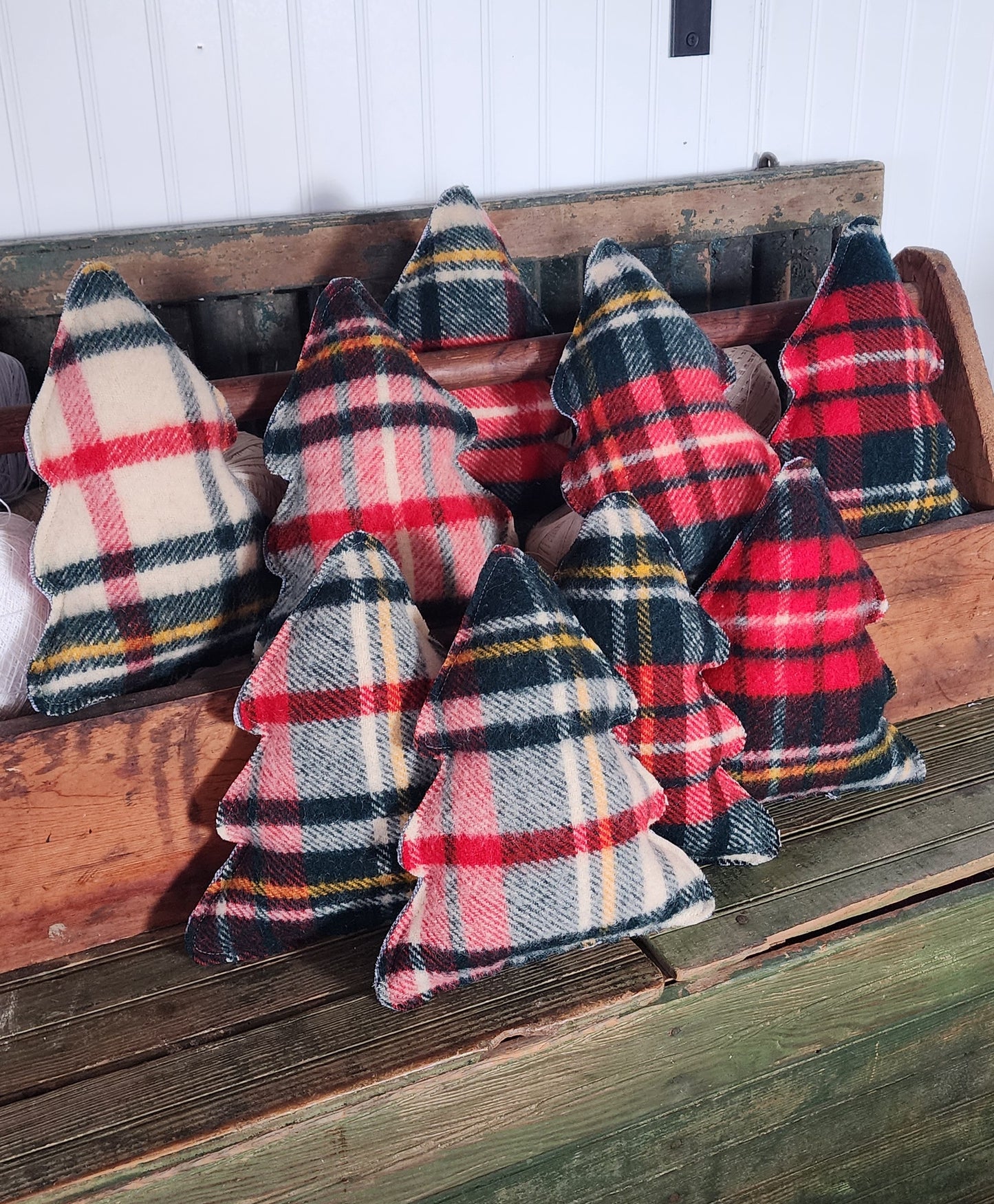 Vintage Wool Christmas Tree