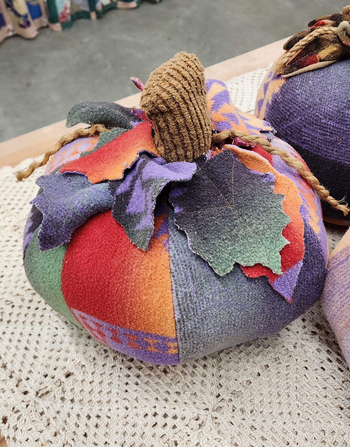 Grandma's Vintage Linen Pumpkin - Lot D